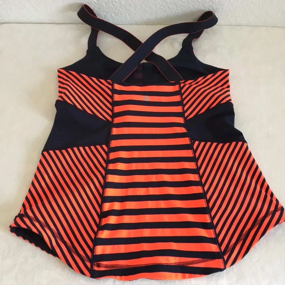 Lululemon Work It Out Tank Sea Stripe Light Flare